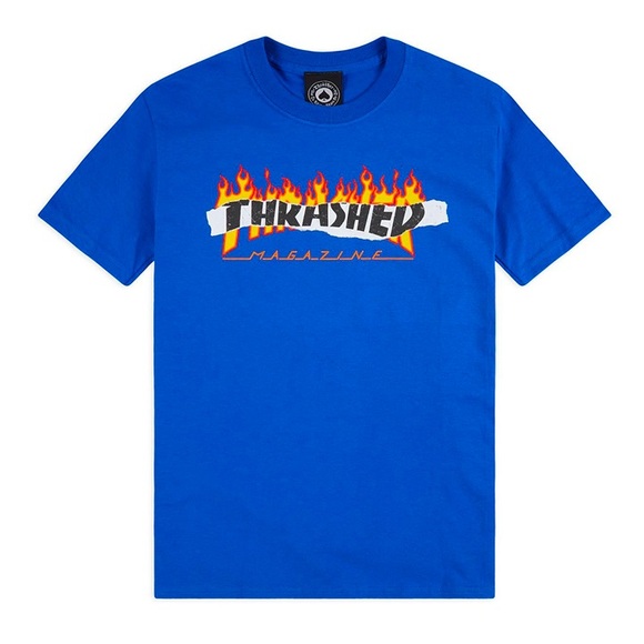 Thrasher Other - Thrasher Flame Blue Tee NWT
